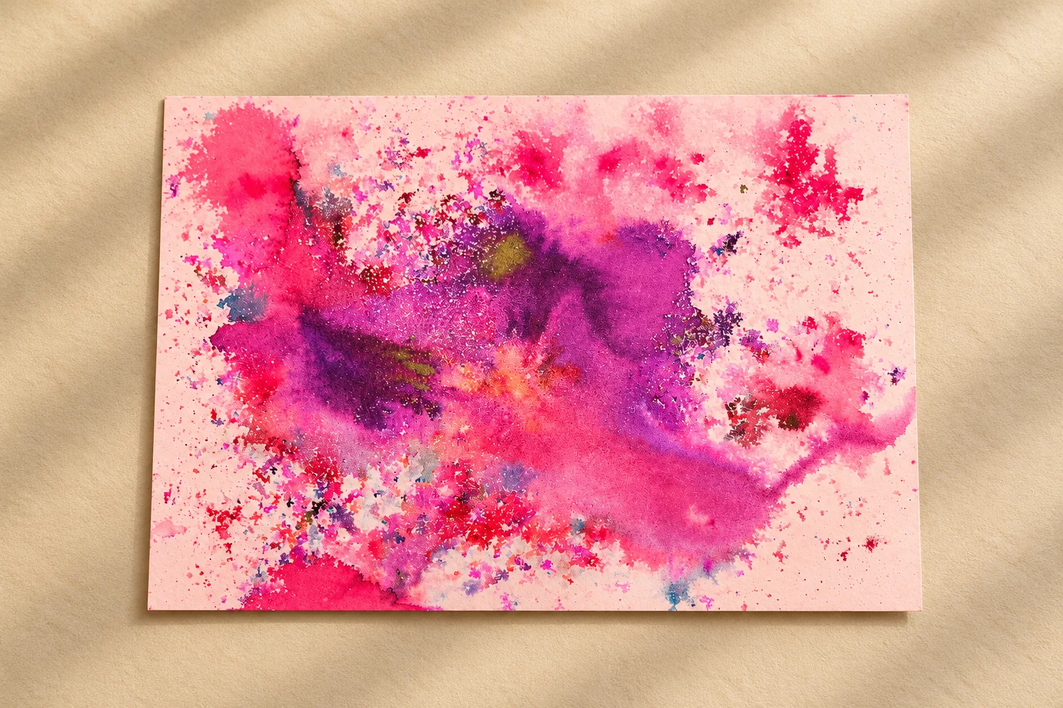 Postkarte – abstraktes Aquarell